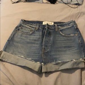 Reformation jean shorts